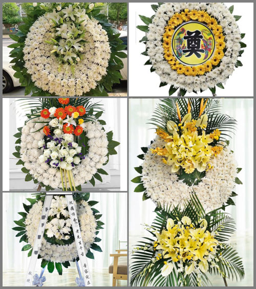 山西晋中灵石县英武乡段家庄村花圈速递
